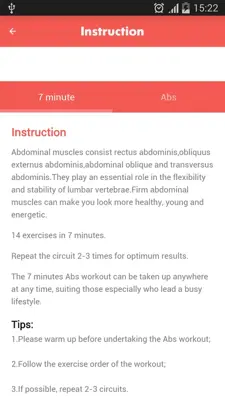 ABS - 7 MINUTE android App screenshot 1